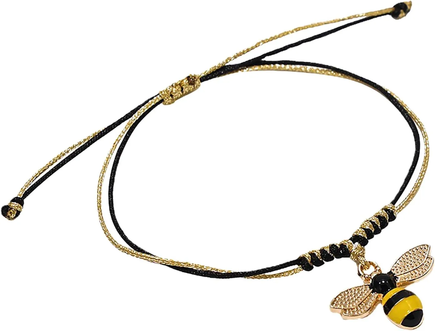 Wish Bracelet Positivity Gift Friendship Bracelet Bumble Bee Bracelet Jewelry for Bee Lover