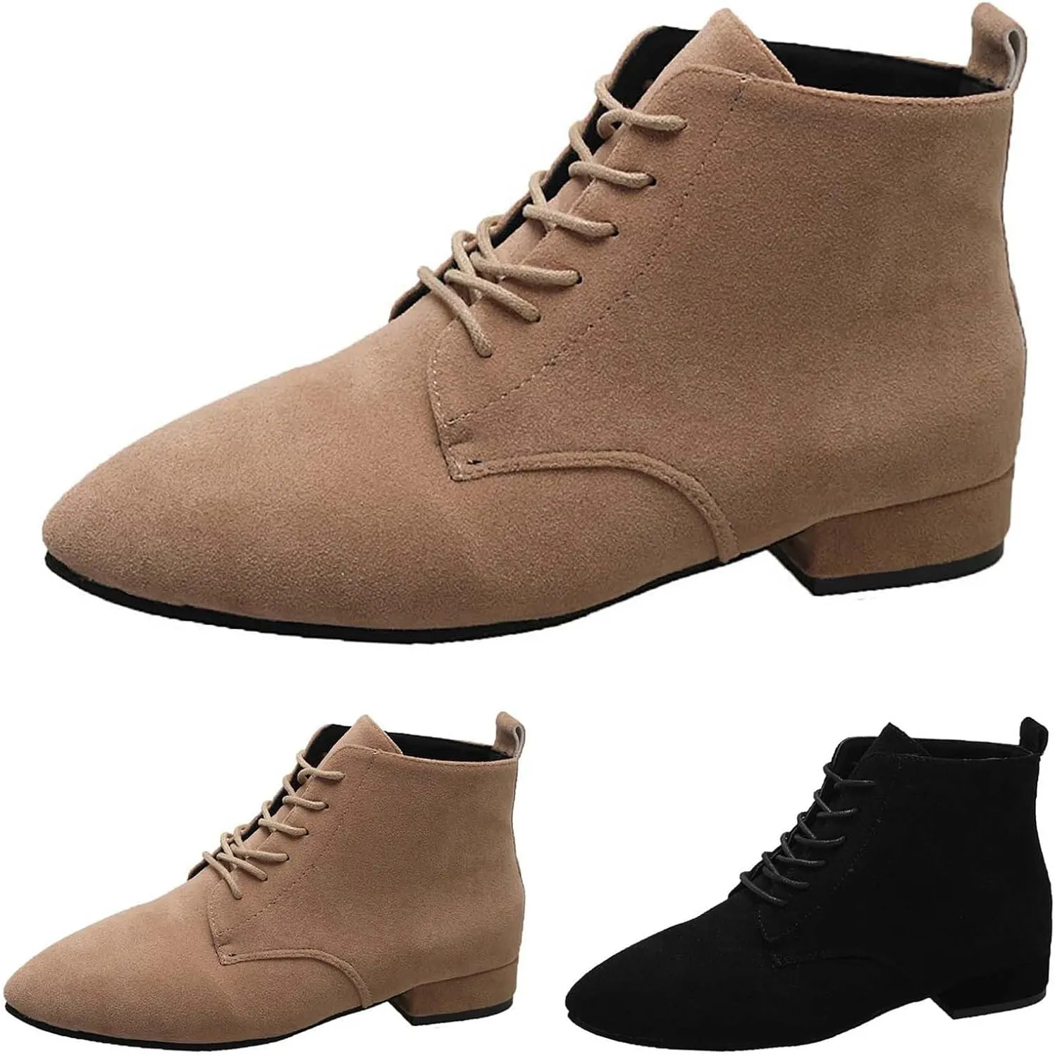 Women Boots Ankle Women Western Boots Pointed Toe Boots Platform Combat Boots for Women Black Ankle Boots for Women High Heel White Ankle Cowboy Boots for Women
