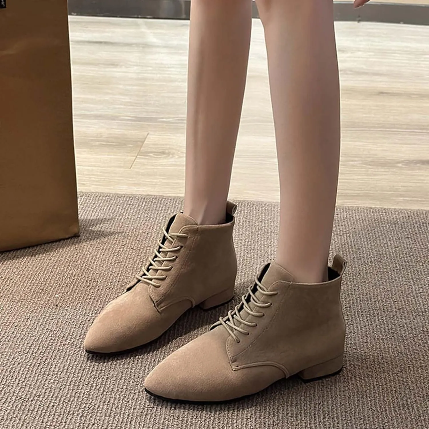 Women Boots Ankle Women Western Boots Pointed Toe Boots Platform Combat Boots for Women Black Ankle Boots for Women High Heel White Ankle Cowboy Boots for Women