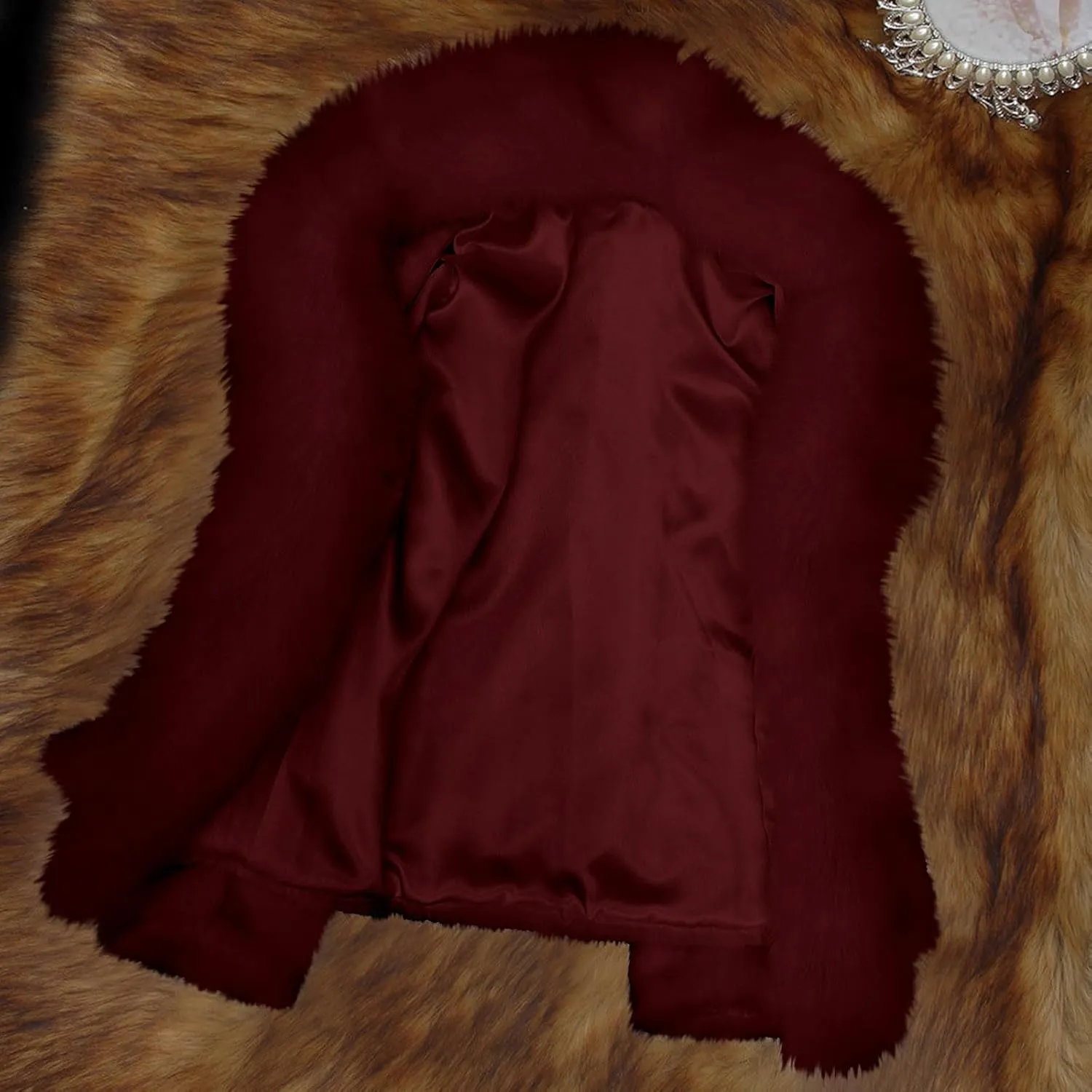 Women Faux Fur Pelt Coat Elegant Thick Warm Fashion Outerwear Fake Fur Jacket Fuzzy Fluffy Plain Coats