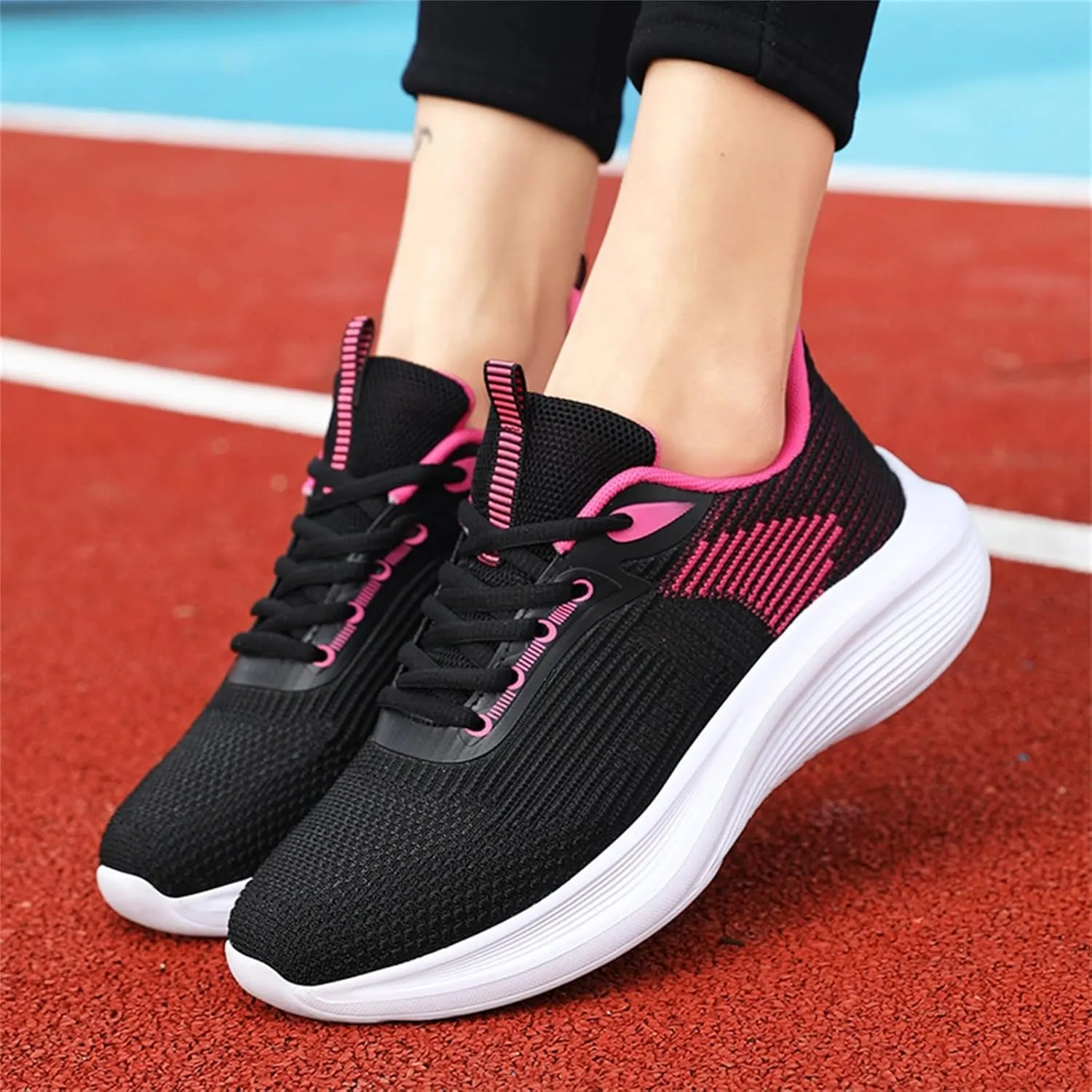 Women Sneakers Black and White Zapatos OrtopDicos De Trabajo para Mujeres Casual Shoes for Women with Arch Support Wedges Sneakers for Women Womens Size 6 Wide Walking Sneakers