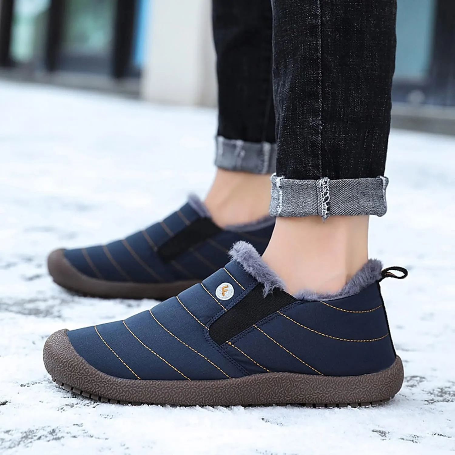 Women Snow Boots Waterproof Wide Cute Womens Platform Snow Boots Womens Winter Boots Size 9 Wide Boots for Snow Woman Botas De Invierno Para Mujer Negras