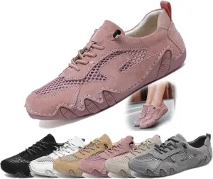 Women's Airy Mesh Hiking Shoes Trail Runners with Non-Slip Grip, Breathable Summer Sneakers for Outdoor Adventures & Casual Walking