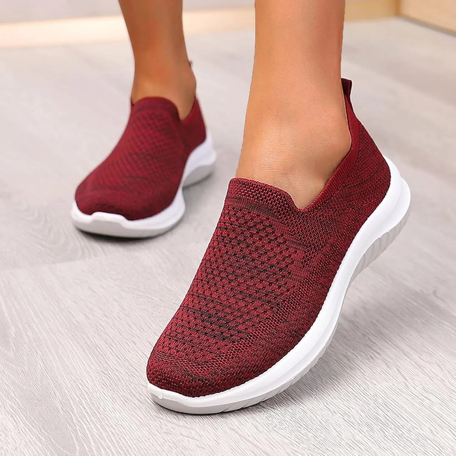 Women's Canvas Slip on Low Top Fashion Orthopedic Sneakers for Women Non Slip Loafer Shoes Classic Comfortable Flat Breathable Casual Shoes Comfortable Walking Shoes