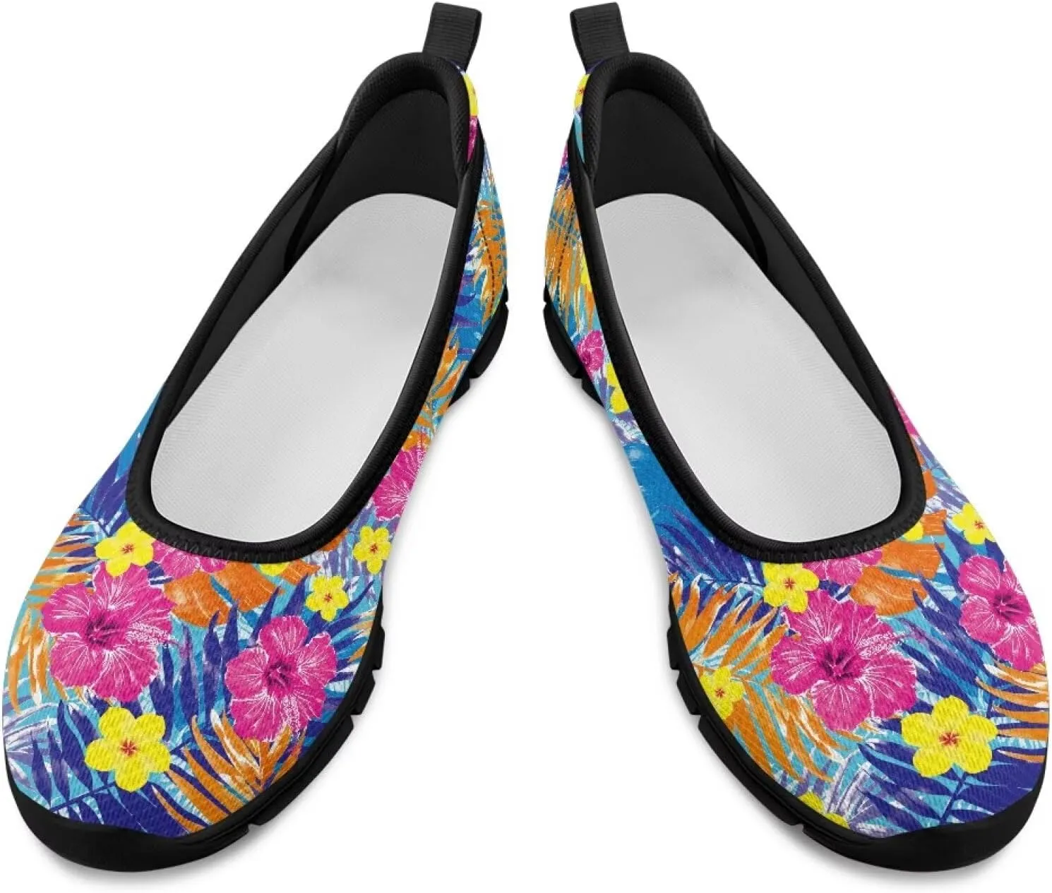 Women's Casual Slip-On Mesh Flat Lighweight Spring Work Shoes for Women with Anti-Slip Sole Size 6-10