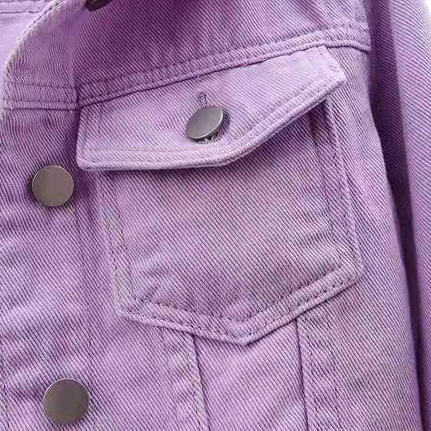 Womens Cropped Denim Jacket 3/4 Sleeve Short Jean Jacket for Women Trendy Button Down Lightweight Denim Jackets