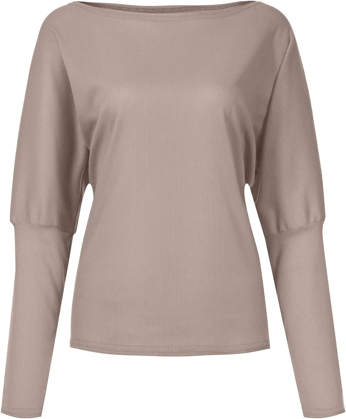 Women's Fall Sweaters 2024 Casual Long Batwing Sleeve Loose Off Shoulder Knit Pullovers Jumper Tops