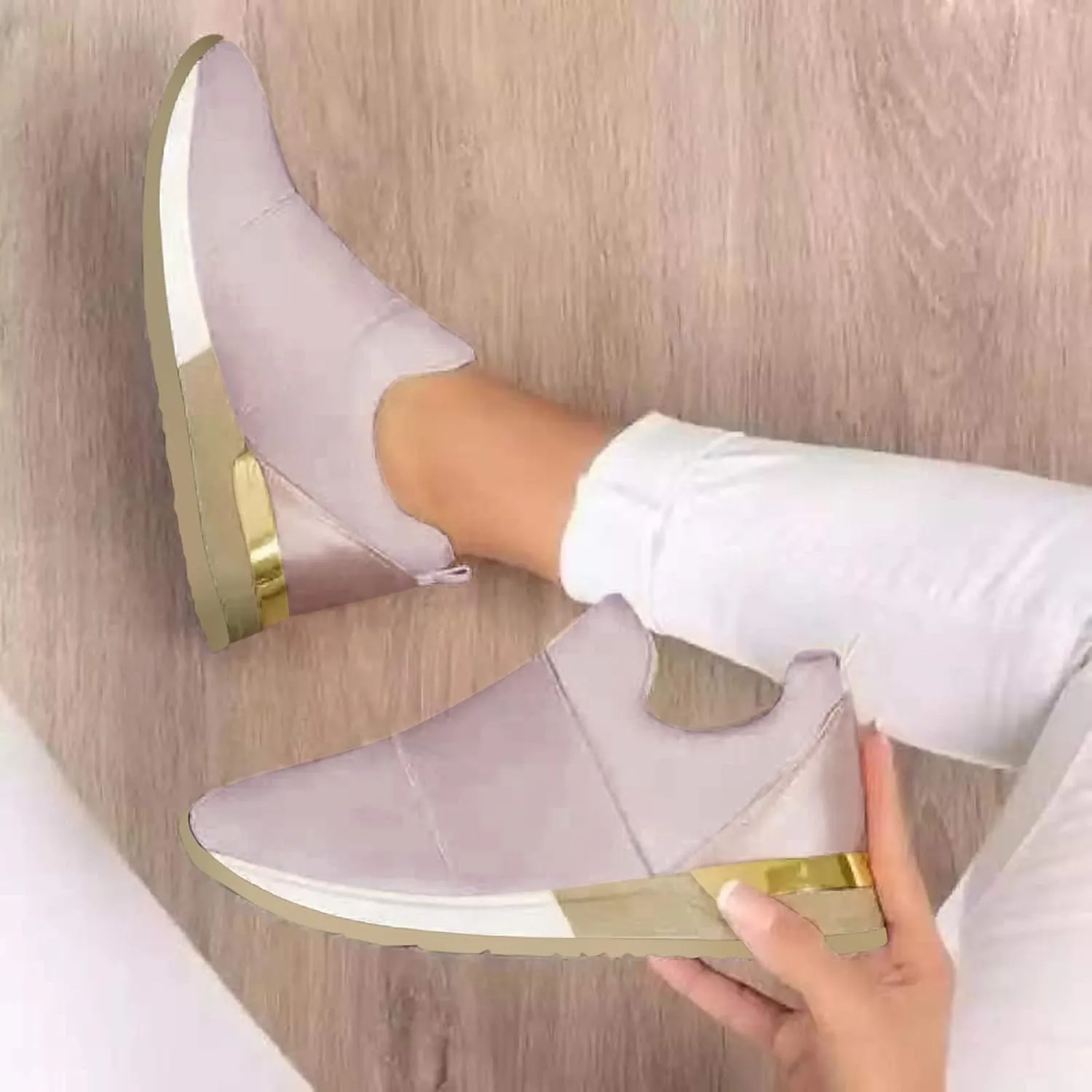 Womens Fashion Sneakers 2023 Retro Slip On Sneakers Women Arch Support Size 11 Wide Width White Nurse Shoes for Wide Women Comfortable Womens Sneakers Wide Width Women's Everyday Winter Shoes