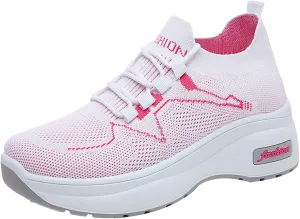 Women's Fashion Sneakers Slip On Casual Shoes Mesh Running Shoes Non Slip Hiking Shoes Women Waterproof