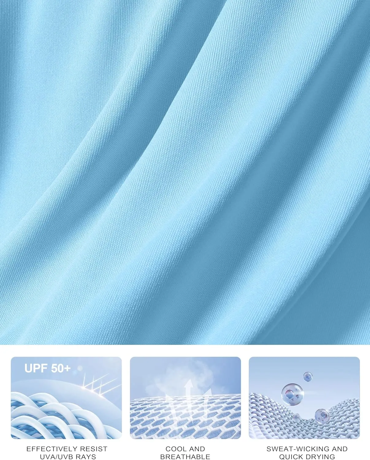 Women's Golf Shirts Lightweight UPF 50  Long Sleeve Shirts UV Protection Quick Dry Cool Polo Shirts for Women Work Outdoor