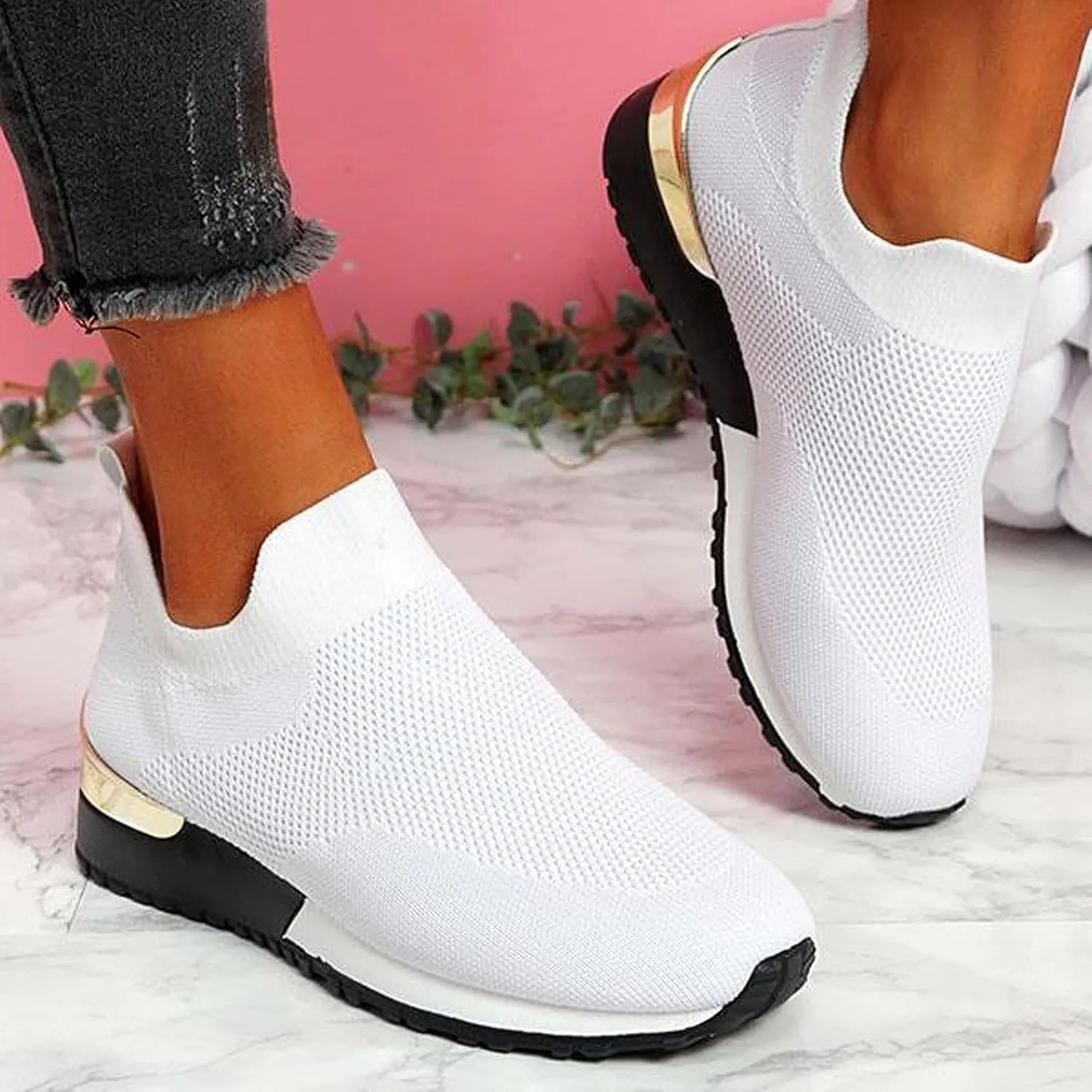Womens Light Weight Walking Sneakers Size 10 Wide Cute Black Shoes for Women Shoes for Women Sneakers Platform Womens High Top Sneakers Thick Shoe Laces Athletic Shoes with Wide Toe Box for Women