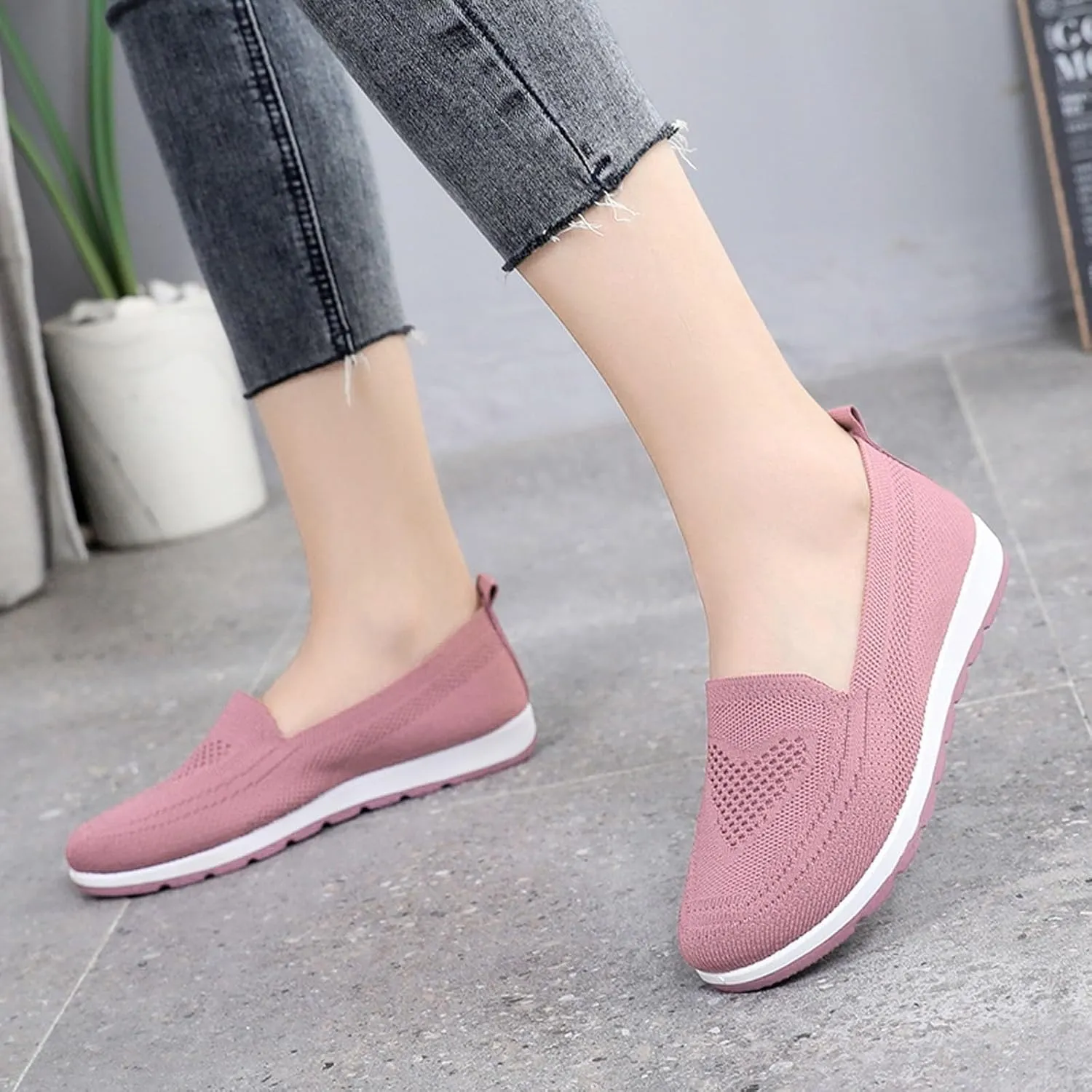 Womens Shoes 7.5 Wide Width Sneakers Walking Shoes Women Comfortable Non Slip Winter Shoes for Women Wide Width Platform Sneaker for Women Sneakers Slip On Stylish Slip On Sneakers for Women 2023