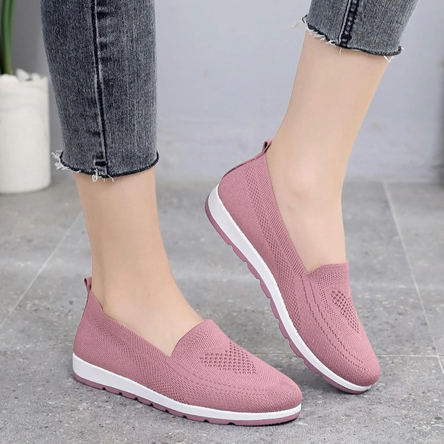 Womens Shoes 7.5 Wide Width Sneakers Walking Shoes Women Comfortable Non Slip Winter Shoes for Women Wide Width Platform Sneaker for Women Sneakers Slip On Stylish Slip On Sneakers for Women 2023