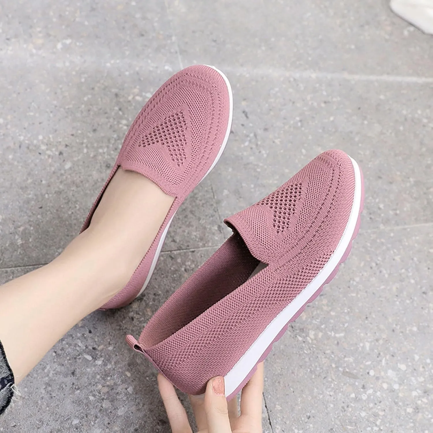 Womens Shoes 7.5 Wide Width Sneakers Walking Shoes Women Comfortable Non Slip Winter Shoes for Women Wide Width Platform Sneaker for Women Sneakers Slip On Stylish Slip On Sneakers for Women 2023