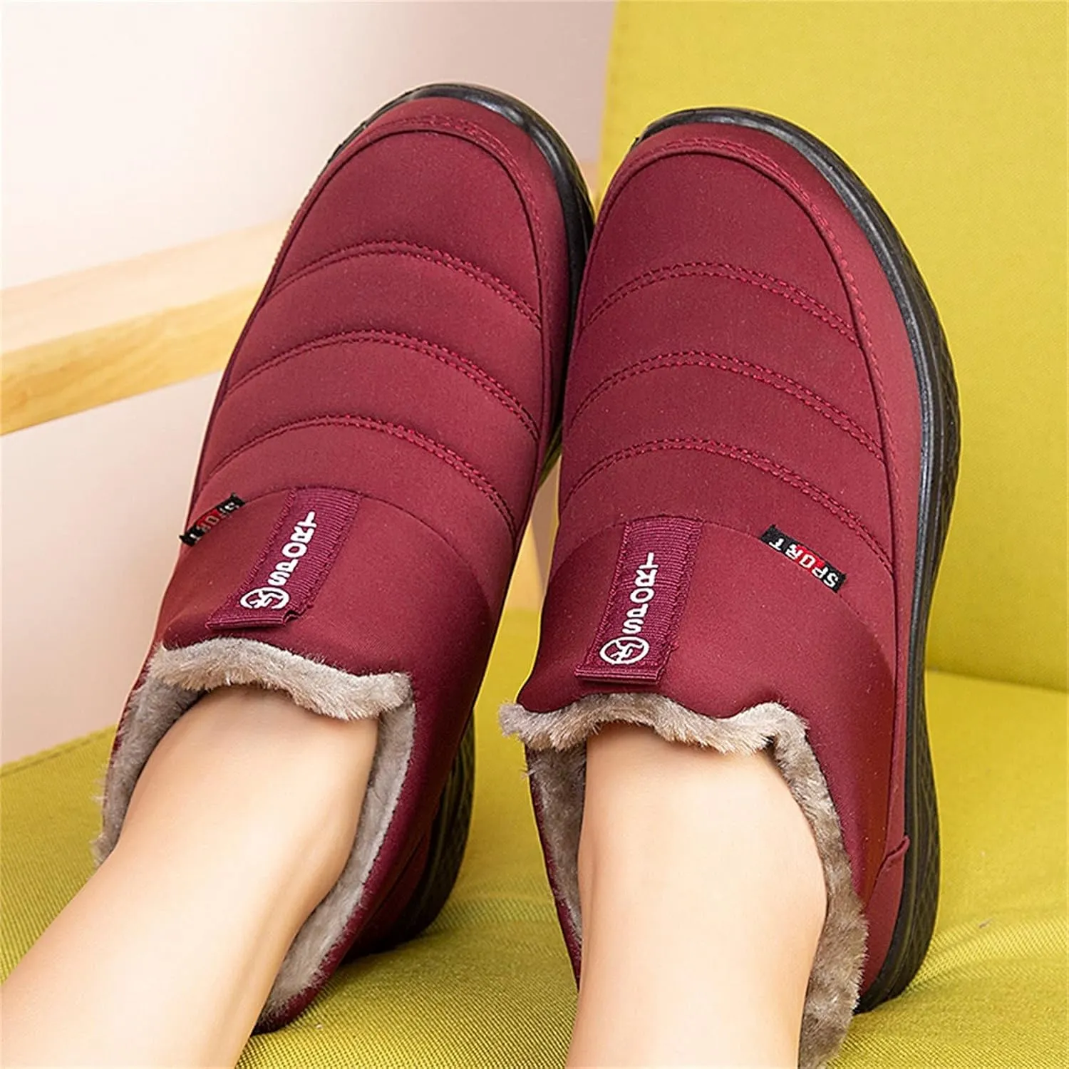 Women's Snow Boots Waterproof Lightweight Snow Boots Waterproof Women Winter Brown Fur Boots for Women Waterproof Women Work Boots Waterproof Slip Resistant Winter Boot for Women Working