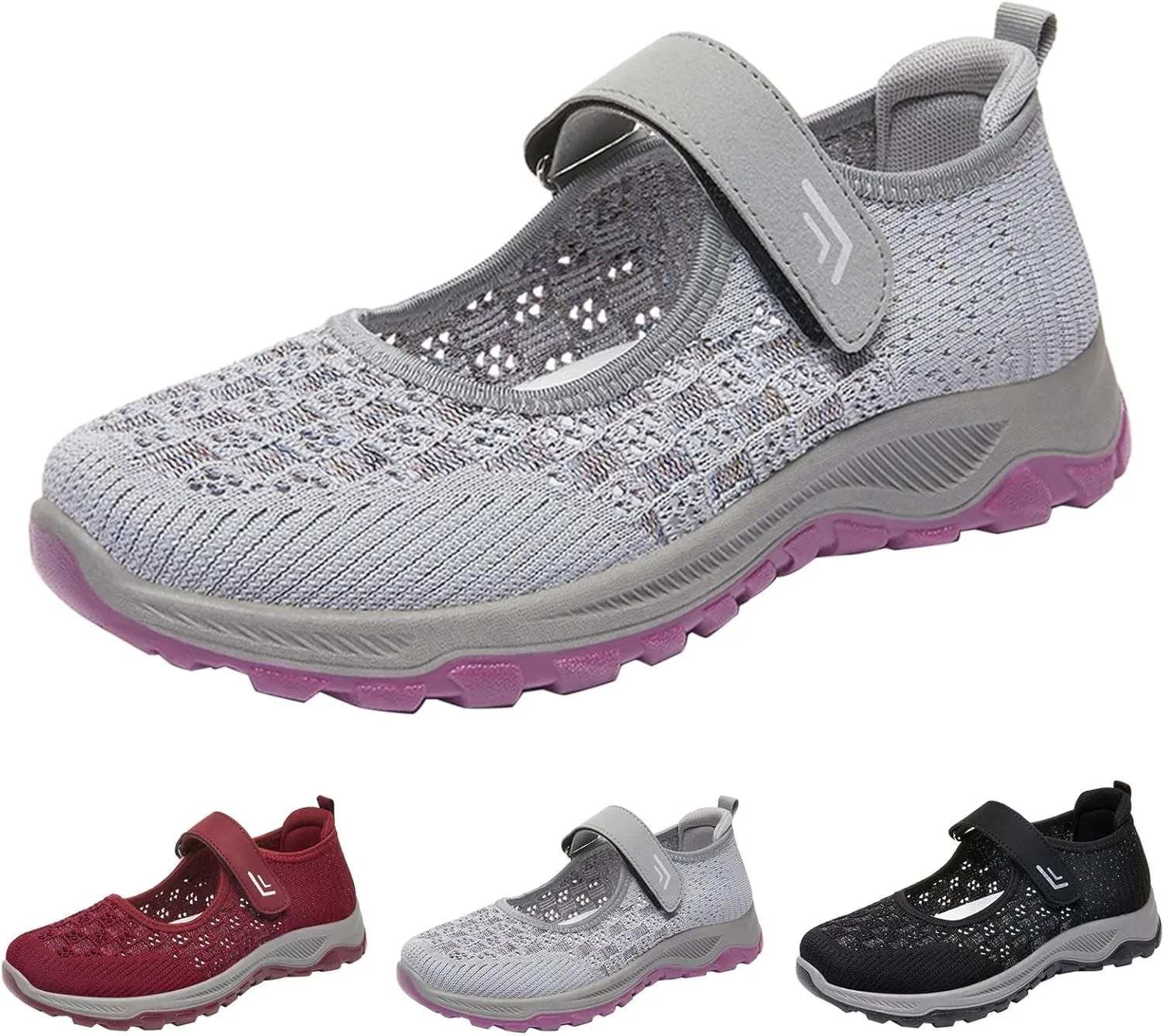 Women's Spring and Autumn Mesh Cloth Shoes for Walking Soft Sole Breathable Orthopedic Flying Shoes Men Boots Casual