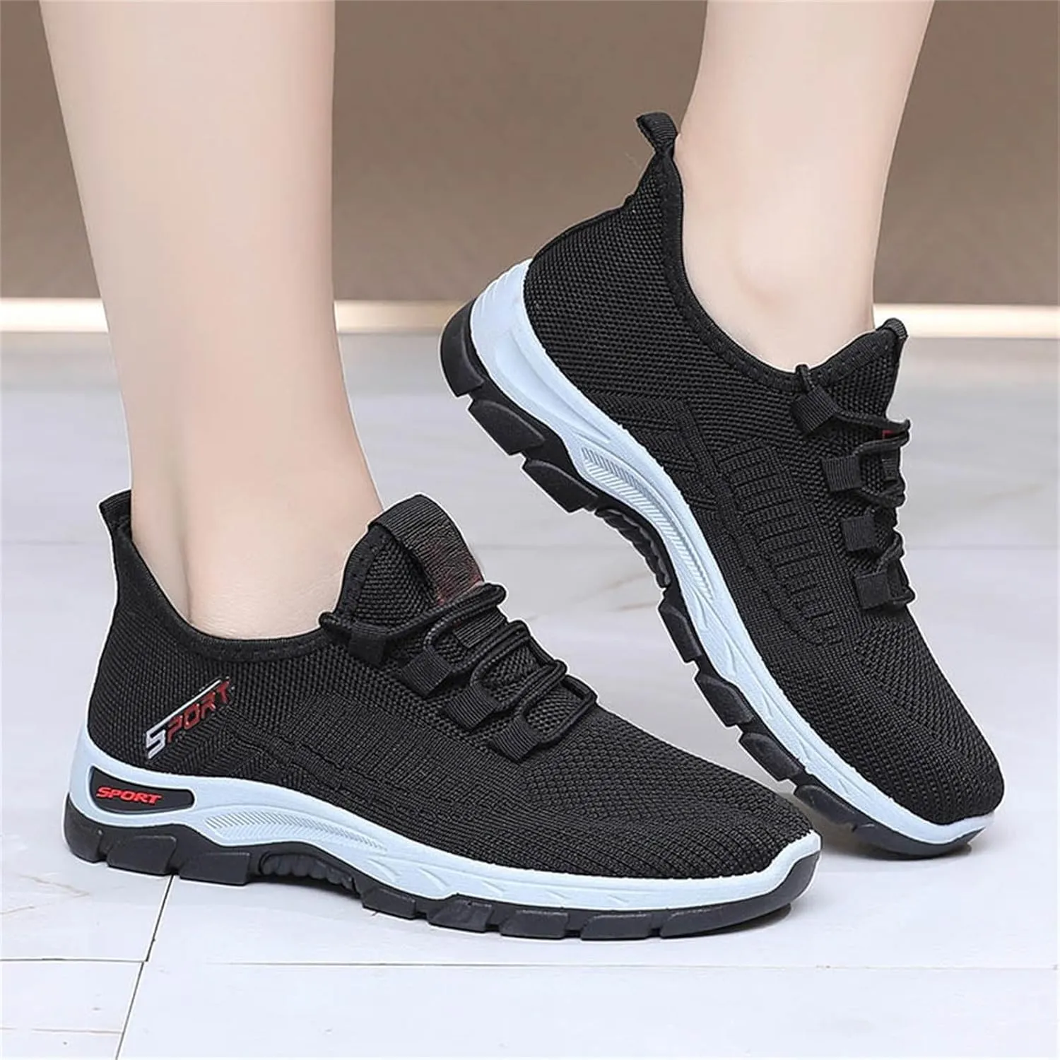 Women's Summer Breathable Walking Non Slip Sneakers Running Shoes Arch Support Walking Shoes Tennis Diabetes Breathable Gym Workouts Sneakers Lightweight Sports Fashion Casual Shoe