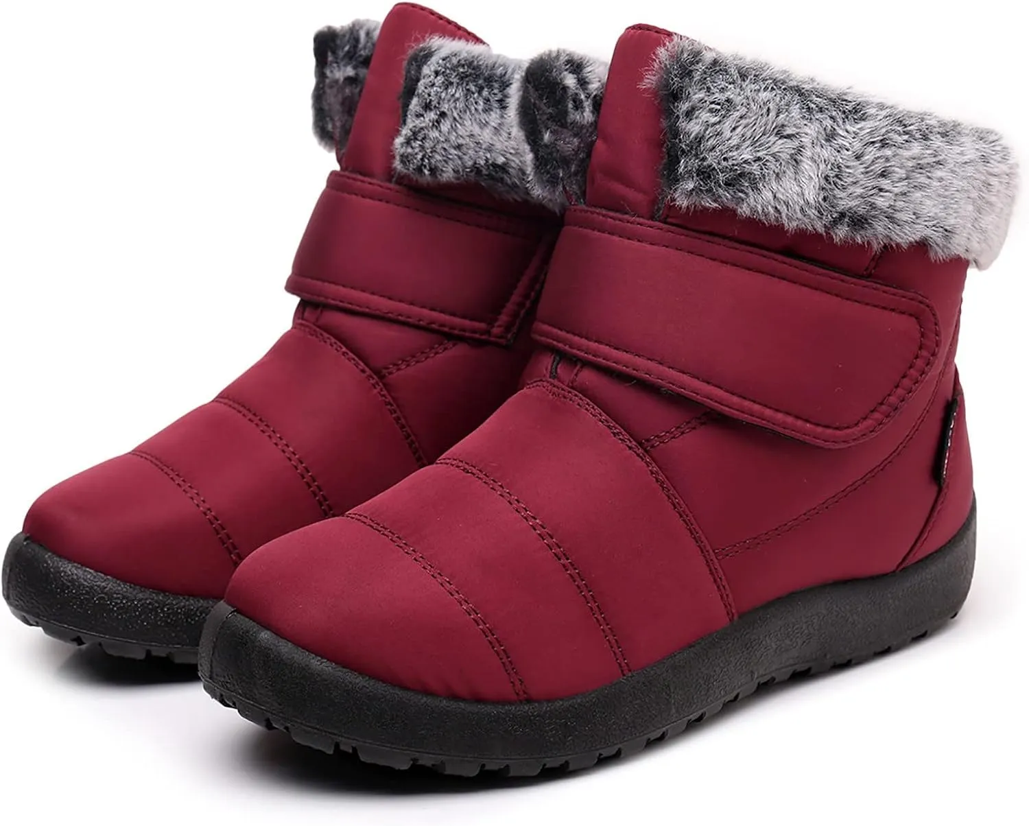 Women's Waterproof Snow Boots Wide Width Women's Waterproof Boots Ankle Winter Boots for Women Waterproof Wide Feet Women's Insulated Winter Boots Size 7.5 Winter Boot for Women Fur
