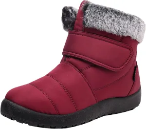 Women's Waterproof Snow Boots Wide Width Women's Waterproof Boots Ankle Winter Boots for Women Waterproof Wide Feet Women's Insulated Winter Boots Size 7.5 Winter Boot for Women Fur