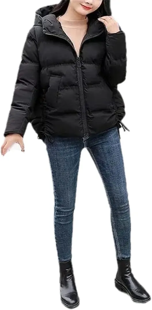 Women's Winter Hooded Jackets Thick Warm Cotton Padded Parka Female Outwear Coats