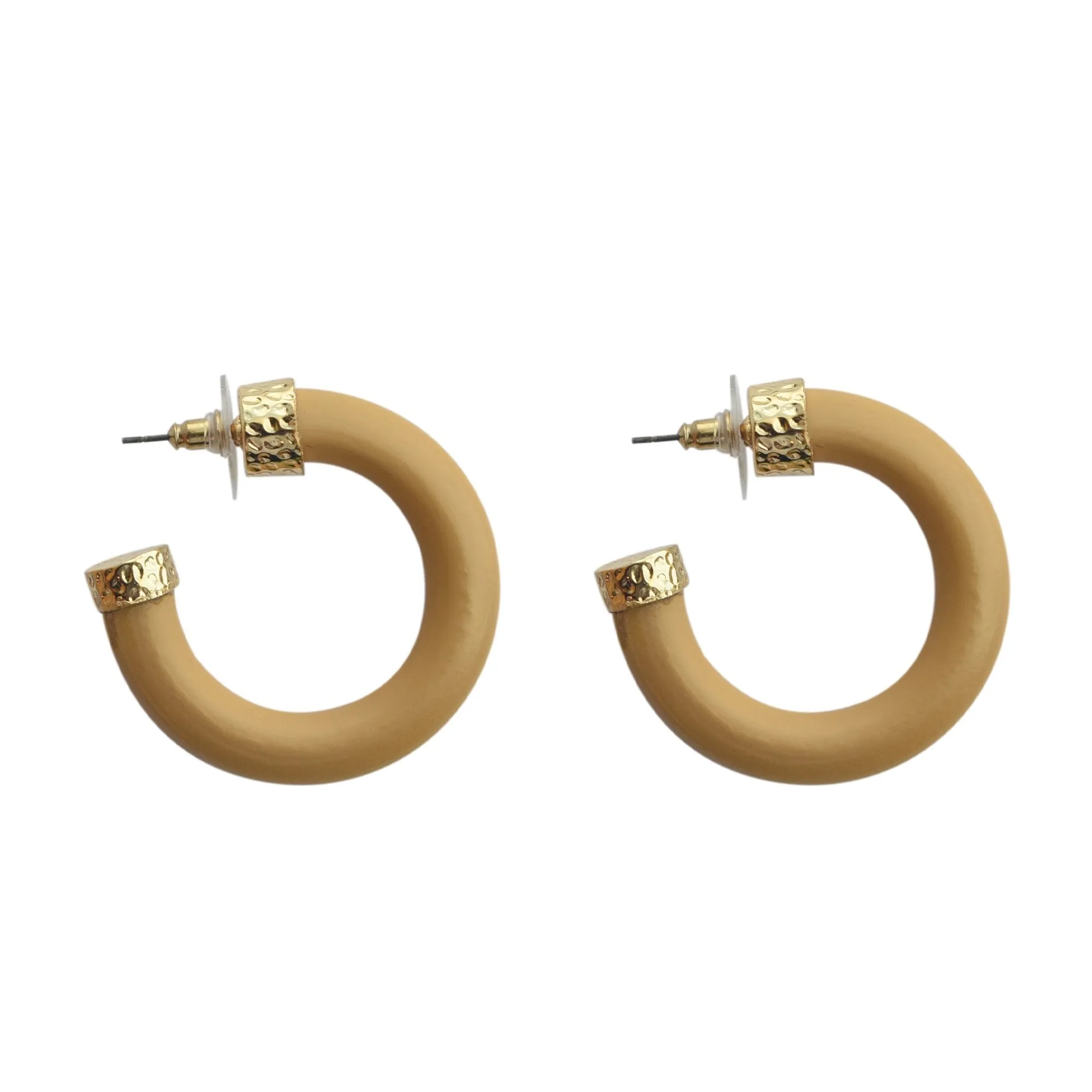 Wood Hoop Earrings