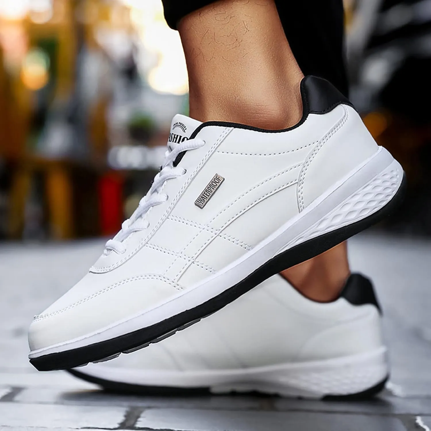 Workout Athletic Sport Shoes for Men Lightweight Breathable Walking Shoe Gym Tennis Business Formal Dress Shoes
