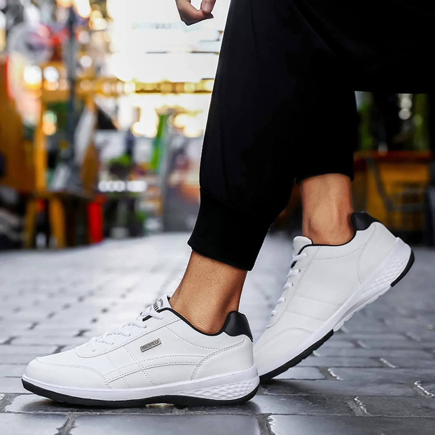 Workout Athletic Sport Shoes for Men Lightweight Breathable Walking Shoe Gym Tennis Business Formal Dress Shoes