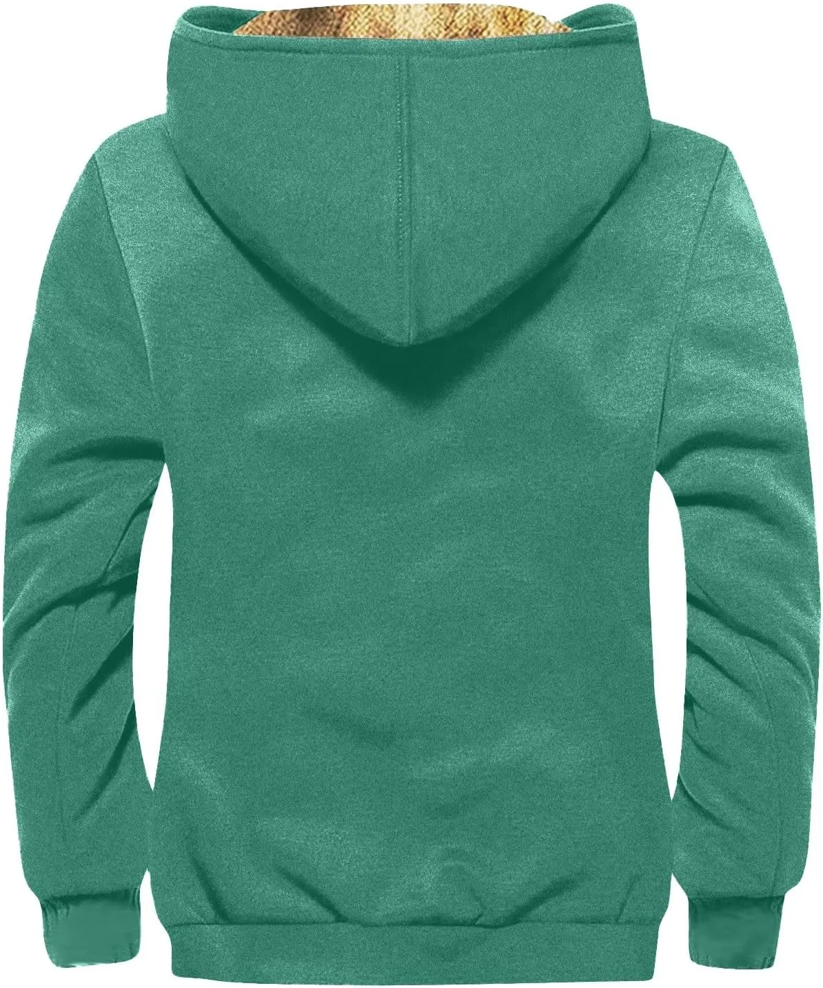 Ymosrh Men's Casual Fleece Jackets Full Zip Hoodie Jacket Sherpa Lined Warm Winter Work Coats Outdoor Jacket, M-7XL